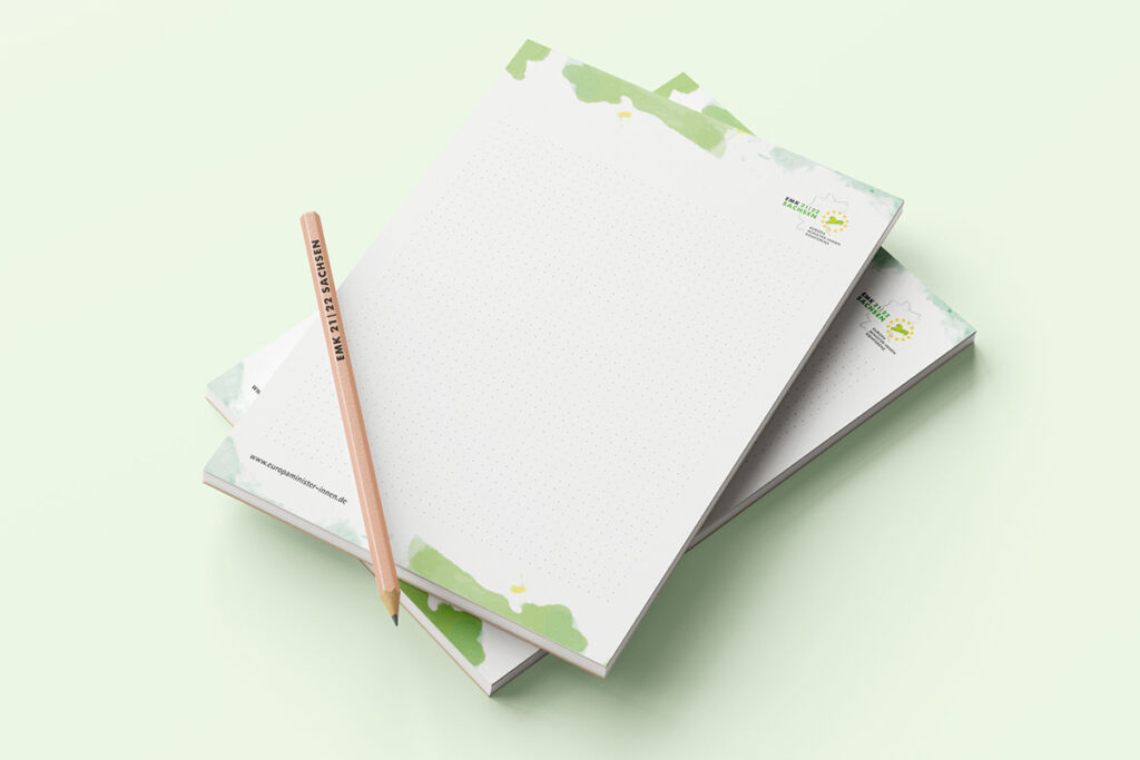 Europaministerkonferenz-Notizblock